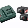 Pack énergie 12V METABO - Pack 2 Batteries 12 Volts + Chargeur 2 X 2,0 Ah Li-Power, SC 30 - 685300000