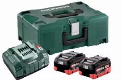 Pack énergie 18V METABO 2 Batt. 8,0 Ah LiHD + Charg. ASC 145 + Coffret MetaBox - 685131000
