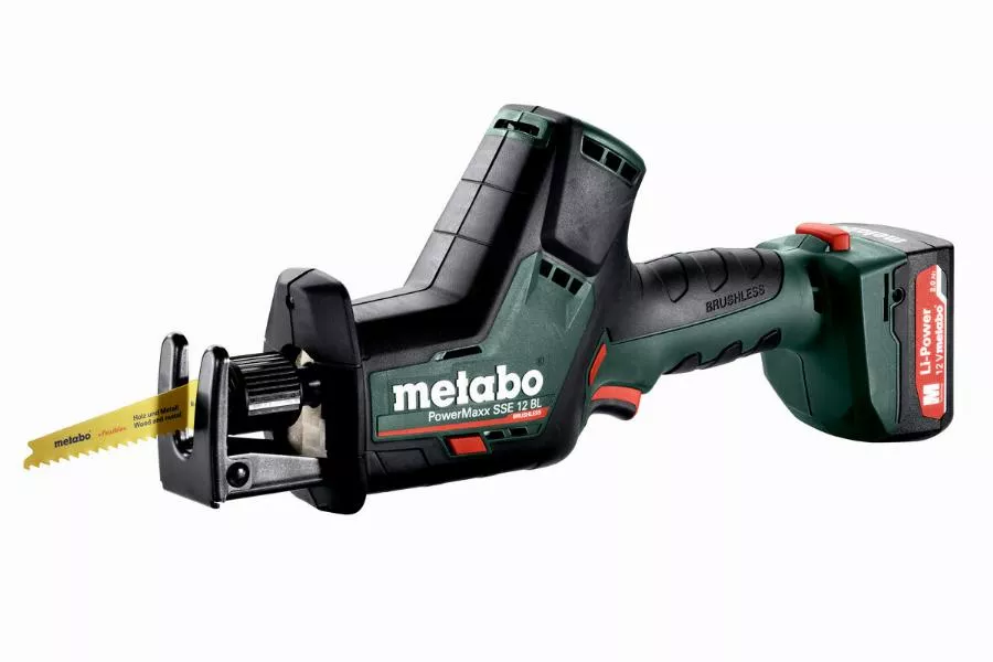 Scie Sabre METABO - SSE 12 BL 2 X 2,0 Ah Li-Power, SC30, Coffret - 602322500 1 Scie Sabre METABO - SSE 12 BL 2 X 2,0 Ah Li-Power, SC30, Coffret - 602322500
