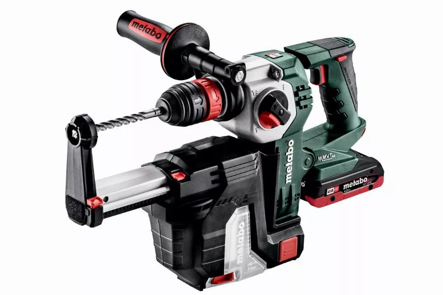 Marteau Perforateur Burineur + Extracteur De Poussières METABO - KHA 18V - LTX BL 24 Quick + ISA 18 LTX 25 1 X 4,0 Ah LiHD, 1 X 5,5 Ah LiHD, ASC 55, Coffret - 600211930 1 Marteau Perforateur Burineur + Extracteur De Poussières METABO - KHA 18V - LTX BL 24 Quick + ISA 18 LTX 25 1 X 4,0 Ah LiHD, 1 X 5,5 Ah LiHD, ASC 55, Coffret - 600211930